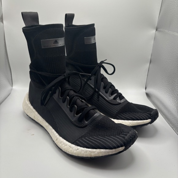 Adidas by Stella McCartney Shoes - Stella McCartney‎ x Adidas PulseBoost HD Black High Top Sneaker Women's Sz 7